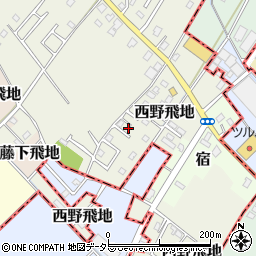 千葉県東金市西野飛地1658-26周辺の地図