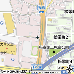 岐阜県美濃市松森626周辺の地図