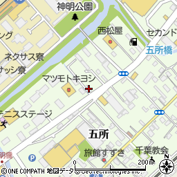 千葉県市原市五所1709周辺の地図