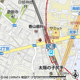 ガスト尻手駅前店周辺の地図