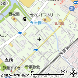 千葉県市原市五所1639周辺の地図