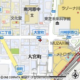 松屋 川崎西口店周辺の地図