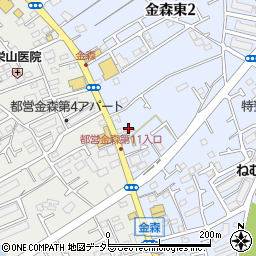 東京都町田市金森東2丁目10周辺の地図