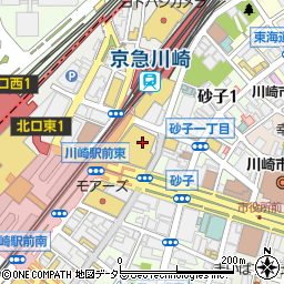 カラダファクトリー川崎ダイス店周辺の地図