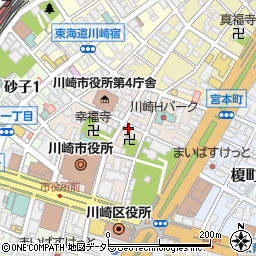 リパーク川崎宮本町駐車場周辺の地図