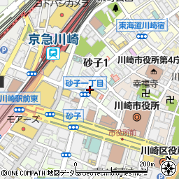 九州魂 川崎店周辺の地図