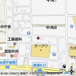 岐阜県美濃市中央10丁目90周辺の地図