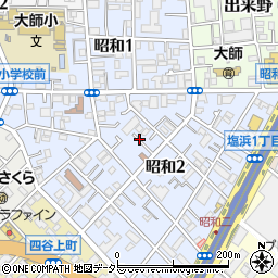 神奈川県川崎市川崎区昭和周辺の地図