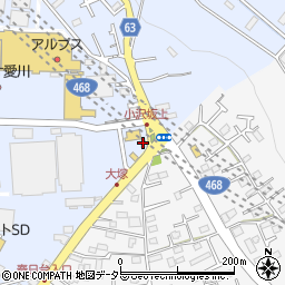 エスケーアイモバイル愛川店周辺の地図