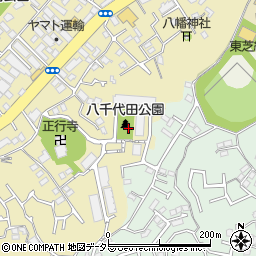八千代田公園周辺の地図
