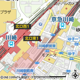 日本司法支援センター　神奈川地方事務所　川崎支部周辺の地図