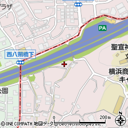 神奈川県横浜市緑区西八朔町698-4周辺の地図