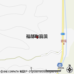鳥取県鳥取市福部町箭溪周辺の地図