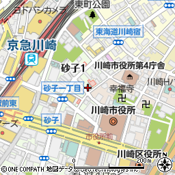 東横ＩＮＮ川崎駅前砂子周辺の地図