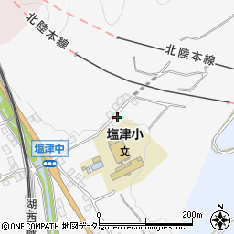 滋賀県長浜市西浅井町塩津中33周辺の地図