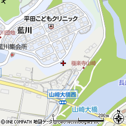 岐阜県美濃市藍川周辺の地図