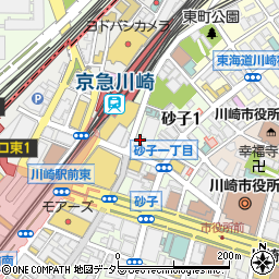 九州うまいもん個室居酒屋 地鶏焼き鳥と博多もつ鍋 鳥邸屋 川崎本店周辺の地図