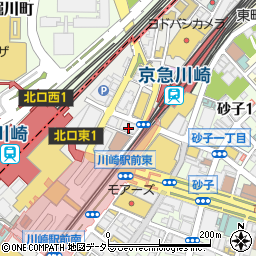 クリエ川崎周辺の地図