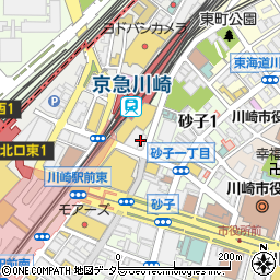 ダーツカフェ デルタ 川崎店周辺の地図