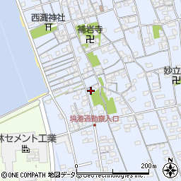 鳥取県境港市外江町3437周辺の地図
