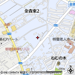 東京都町田市金森東2丁目13周辺の地図