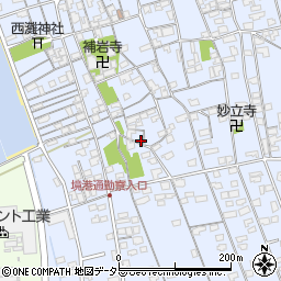 鳥取県境港市外江町2892周辺の地図