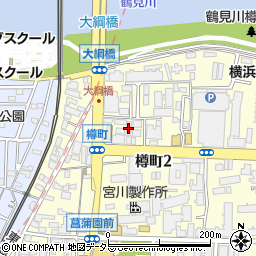 株式会社綱島園周辺の地図