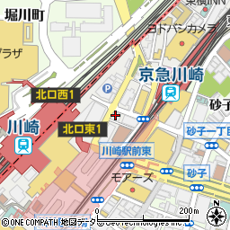川崎駅D＆Dクリニック歯科皮膚科・歯科周辺の地図