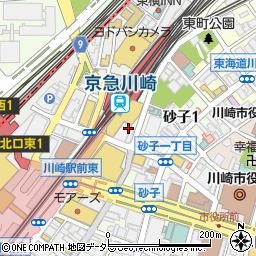 神奈川県川崎市川崎区砂子1丁目3周辺の地図