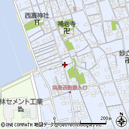 鳥取県境港市外江町3440周辺の地図