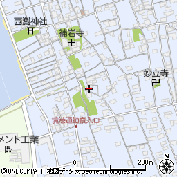 鳥取県境港市外江町2919周辺の地図