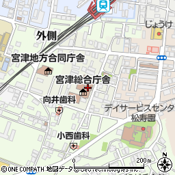 京都銀行宮津総合庁舎 ＡＴＭ周辺の地図