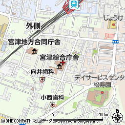 宮津総合庁舎周辺の地図