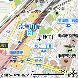 川崎市住宅供給公社　市営住宅管理課市営住宅入居者募集周辺の地図