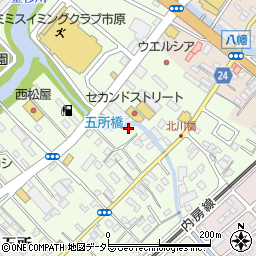 千葉県市原市五所1653周辺の地図