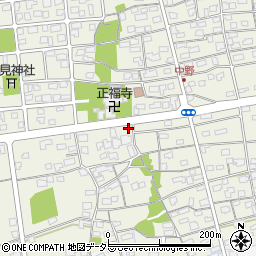 中野簡易郵便局周辺の地図