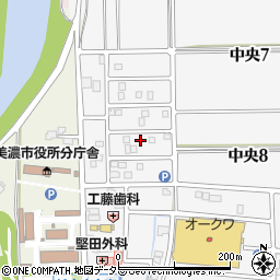 岐阜県美濃市中央10丁目190周辺の地図