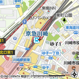 ビアードパパ　ウィングキッチン京急川崎店周辺の地図