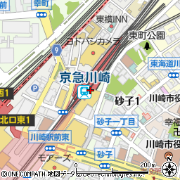 焼肉トラジ ウィング川崎店周辺の地図