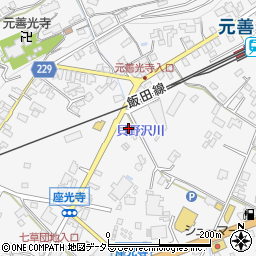ＪＡみなみ信州上郷座光寺周辺の地図