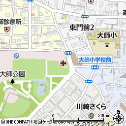 川崎市大師老人いこいの家こども文化センター周辺の地図