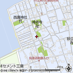 鳥取県境港市外江町3518周辺の地図
