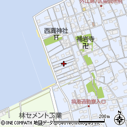 鳥取県境港市外江町3488周辺の地図