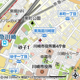 リパーク川崎本町第３駐車場周辺の地図
