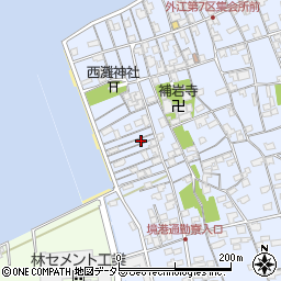 鳥取県境港市外江町3487周辺の地図