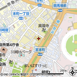 神奈川日産川崎六郷橋店周辺の地図