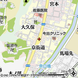 京街道周辺の地図