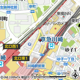 川崎ギタースクール周辺の地図