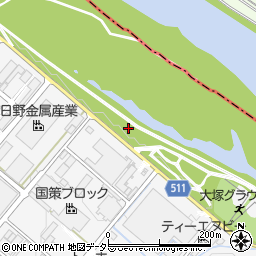 相模川緑地公園周辺の地図