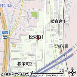 岐阜県美濃市松栄町1丁目周辺の地図